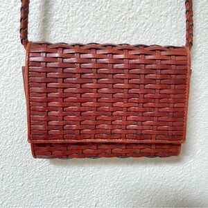 Vintage Talbots Leather Wallet that Converts to a Crossbody